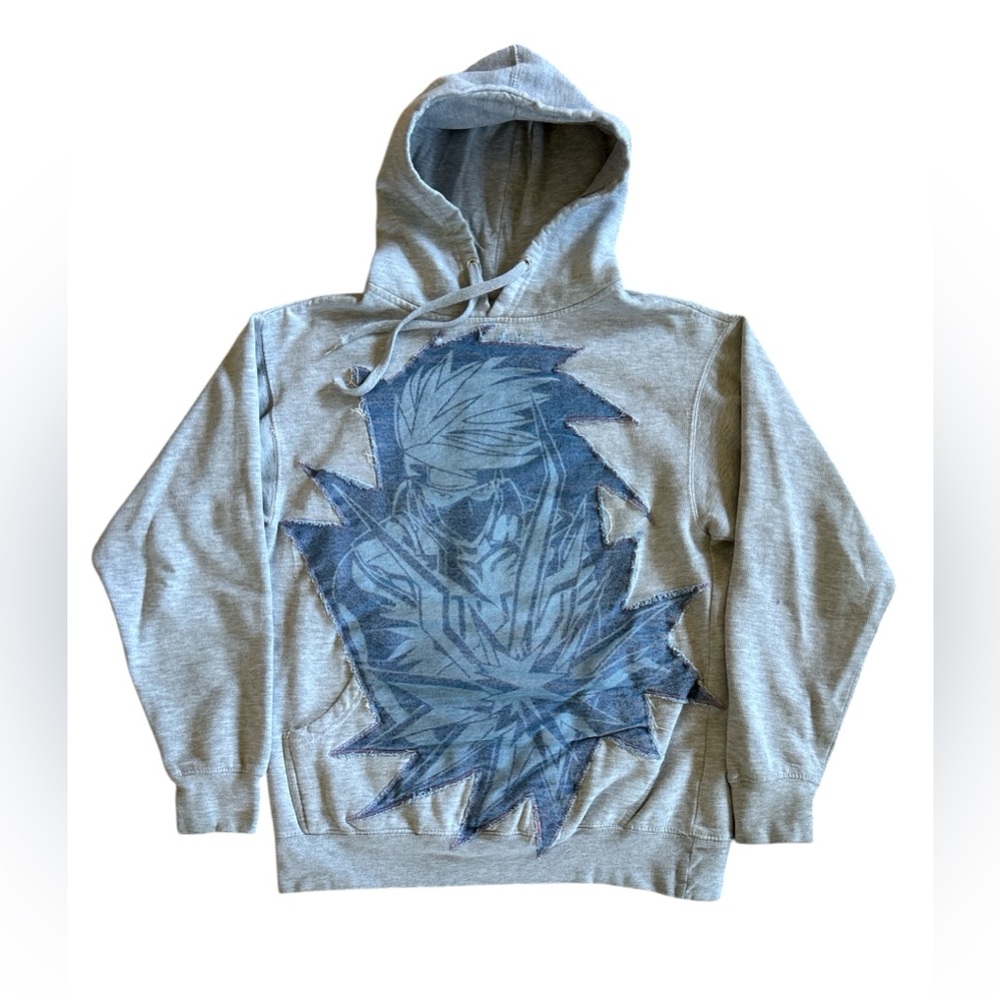 UBU Tim/Denimfish Naruto Kakashi Patchwork Hoodie Size: S